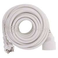 Q-LINK Verlengsnoer 3x1.0mm, randaarde 10 meter wit