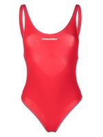 DSQUARED2 maillot de bain à logo imprimé - Rouge