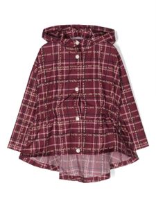 There Was One Kids imperméable à motif tartan - Rouge