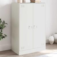 Dressoir 67x39x107 cm staal wit - thumbnail