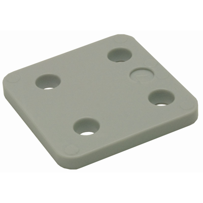 GB drukplaat zonder sleuf 7 x70x70mm grijs etiket; 48 per zak | 192 stuks - 17534707