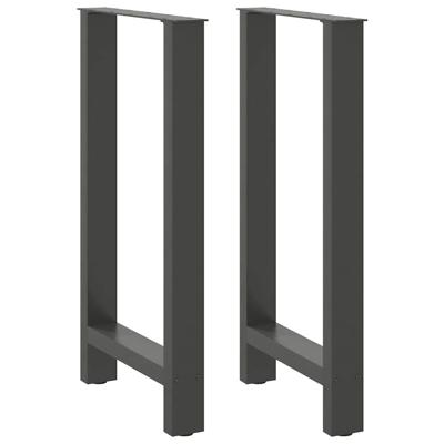 Bartafelpoten 2 st 40x(90-91) cm staal antraciet