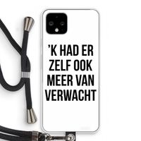 Meer verwacht: Pixel 4 Transparant Hoesje met koord