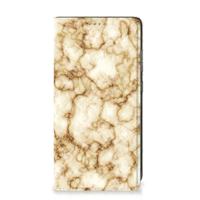 Samsung Galaxy A52 Standcase Marmer Goud - thumbnail