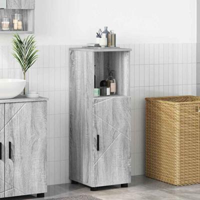 Badkamer Kast Grijs sonoma 30 x 35 x 95 cm Bewerkt hout