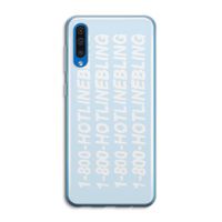 Hotline bling blue: Samsung Galaxy A50 Transparant Hoesje