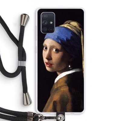 The Pearl Earring: Samsung Galaxy A71 Transparant Hoesje met koord