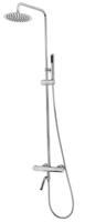 Wiesbaden Caral eco thermostatische bad regendoucheset opbouw chroom