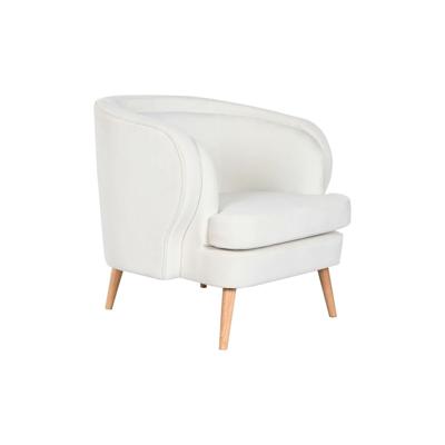 Armstoel DKD Home Decor Wit Natuurlijk Hout 91 x 80 x 78 cm
