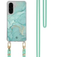 Samsung Galaxy A57 hoesje met mint koord - Touch of mint