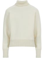 Ferragamo pull en laine vierge à col roulé - Blanc