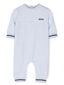 BOSS Kidswear body rayé à détail de nœud - Bleu