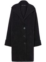 Proenza Schouler manteau boutonné à fini brossé - Noir