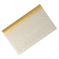 Decoratie stof/tafelloper - goud - pailletten - 38,5 x 200 cm Decoratie stof/tafelloper - goud - pailletten - 38,5 x 200 cm