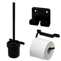 Haceka IXI Toiletset - 3-delig - Mat Zwart 2011096