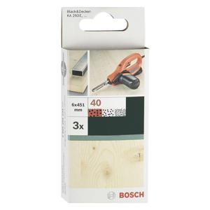 Bosch Accessories 2609256234 Schuurband Korrelgrootte (num) 40 (l x b) 451 mm x 6 mm 3 stuk(s)