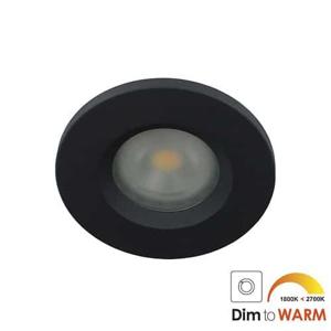 Camilla LED spot GU10 7Watt rond ZWART IP65 dimbaar