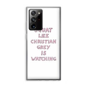 Christian Grey: Samsung Galaxy Note 20 Ultra / Note 20 Ultra 5G Transparant Hoesje