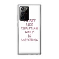 Christian Grey: Samsung Galaxy Note 20 Ultra / Note 20 Ultra 5G Transparant Hoesje
