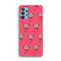 Flamingo: Samsung Galaxy A32 4G Transparant Hoesje