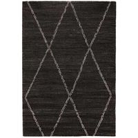Vloerkleed Noma - zwart - 160x230 cm - Leen Bakker