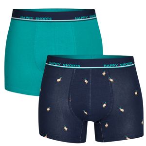Happy Shorts Happy Shorts 2-Pack Boxershorts Heren Eend Print