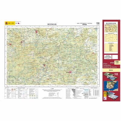 Topografische kaart 948 MT50 Bedmar | CNIG - Instituto Geográfico Nacional1