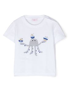 Il Gufo t-shirt à détail appliqué - Blanc