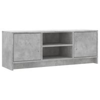 vidaXL Tv-meubel 102x30x37,5 cm bewerkt hout betongrijs - thumbnail