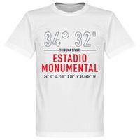River Plate Estadio Monumental Coördinaten T-Shirt - thumbnail