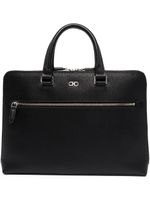 Ferragamo porte-documents Gancini en cuir - Noir