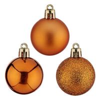 Kerstballen Ø 4 cm 12 Stuks Oranje Plastic 4 x 5 x 4 cm Kerstballen Ø 4 cm 12 Stuks Oranje Plastic 4 x 5 x 4 cm