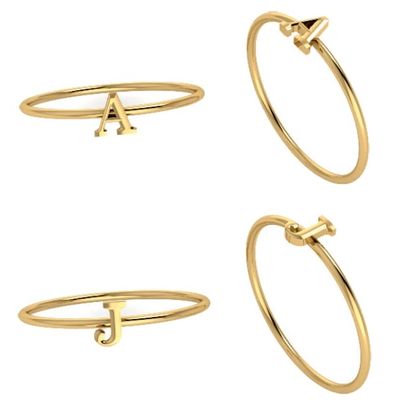 TFT Aanschuifring Letter I