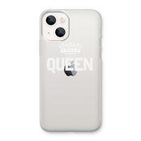 Queen zwart: iPhone 13 mini Transparant Hoesje