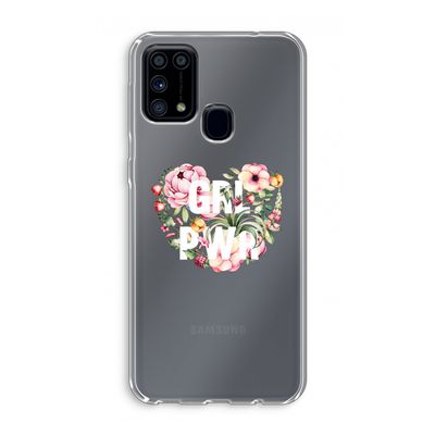 GRL PWR Flower: Samsung Galaxy M31 Transparant Hoesje