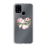 GRL PWR Flower: Samsung Galaxy M31 Transparant Hoesje