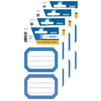 Keuken/voorraadkast etiketten/stickers - 60x - blauw/wit - thumbnail