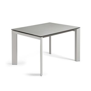 Axis uitschuifbare tafel 120 (180) cm porselein afwerking Hydra-draad grijs benen