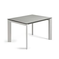 Axis uitschuifbare tafel 120 (180) cm porselein afwerking Hydra-draad grijs benen - thumbnail
