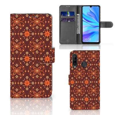 Huawei P30 Lite (2020) | Telefoon Hoesje | Batik Brown