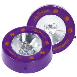 Pompoen verlichting - 2x - led - 6,6 cm - 4 kleuren - pompoen lampje - pompoenlichtje - Halloween