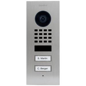 DoorBird D1102V Unterputz Buitenunit voor Video-deurintercom via WiFi WiFi, LAN RVS V2A (geborsteld)