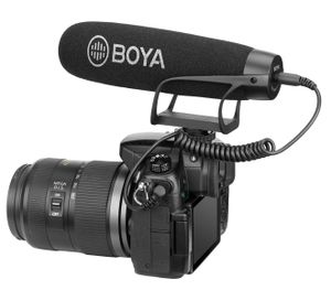 BOYA BY-BM2021 microfoon Zwart Microfoon voor digitale camcorders