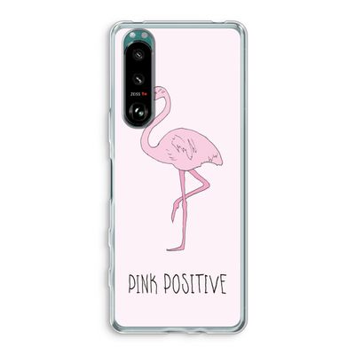 Pink positive: Sony Xperia 5 III Transparant Hoesje