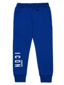 DSQUARED2 KIDS pantalon de jogging à logo imprimé - Bleu