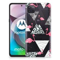 Motorola Moto G 5G TPU Hoesje Flamingo Triangle - thumbnail