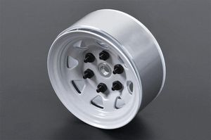 RC4WD Stamped Steel 1.55 Stock White Beadlock Wheels (Z-W0035)