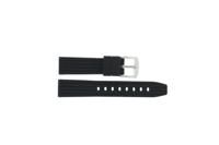 Horlogeband Universeel JD046 Silicoon Zwart 24mm