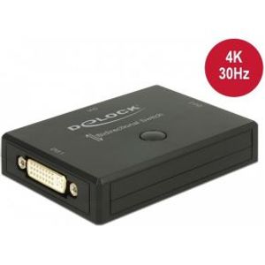 Delock 18751 DVI 2 - 1 Schakelaar bidirectioneel 4K 30 Hz