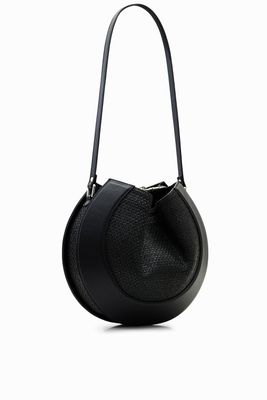 Ronde leren tas Maitrepierre - BLACK - U